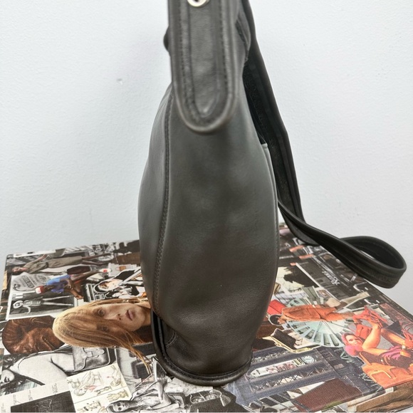 Coach Vintage Slim Medium Duffle Sac Bag Crossbody Gray Nickel - Picture 9 of 13